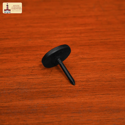 Nails Iron Long Round Clavos Decorative Nails, Hand Forged, Natural Oil Blackened Finish