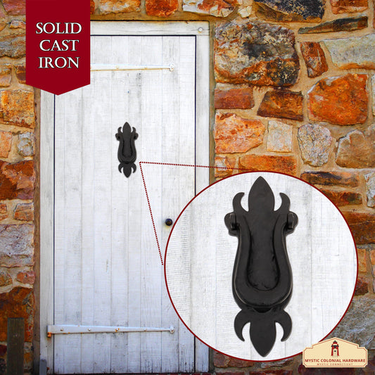 Solid Venetian Door Knocker, Victorian Front Door Knocker Artisan Made Antique Knocker