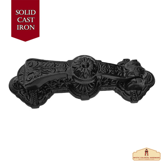 Black Powder Coated Decorative Front Door Artisan Made Antique Knocker