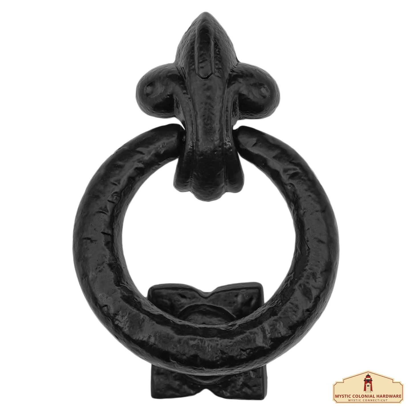 Cast Iron Ring Front Door Knocker Artisan Made Antique Knocker