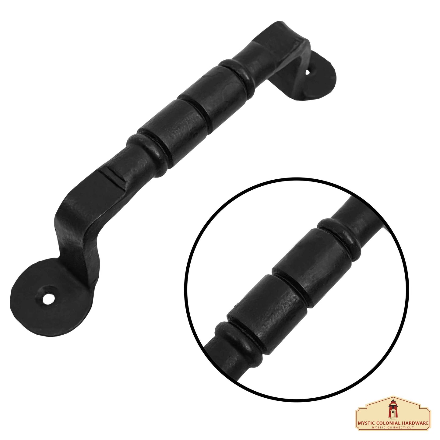 Barrel Hand Forged Length: 6 1/2 Inch Iron Pull Pair