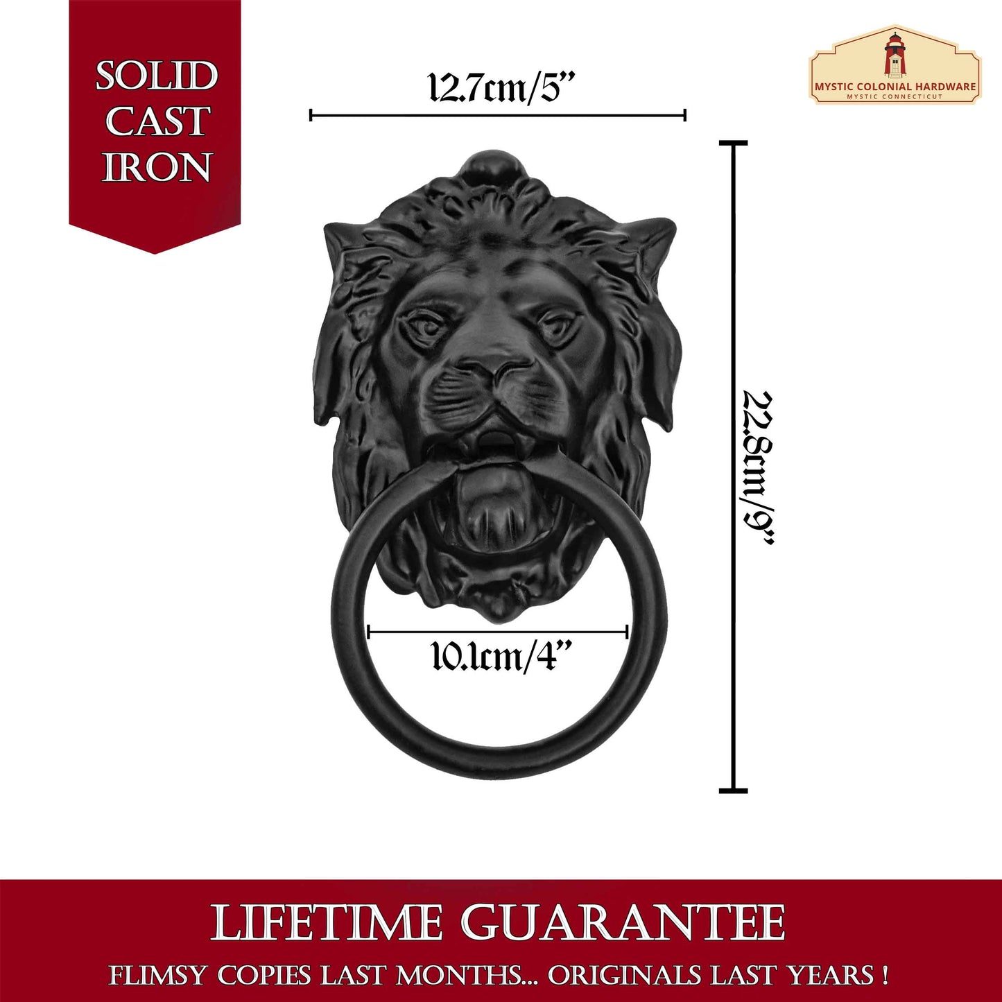 Authentic Vintage Lion Mouth Door & Gate Knocker Handle Pull Door Accessories Home Décor