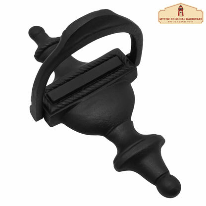 Traditional Cast Iron Victorian Door Knocker: Ideal for Colonial, Retro, Steampunk, Gothic, Baroque, and Medieval Settings, (20.3x10.2) cm