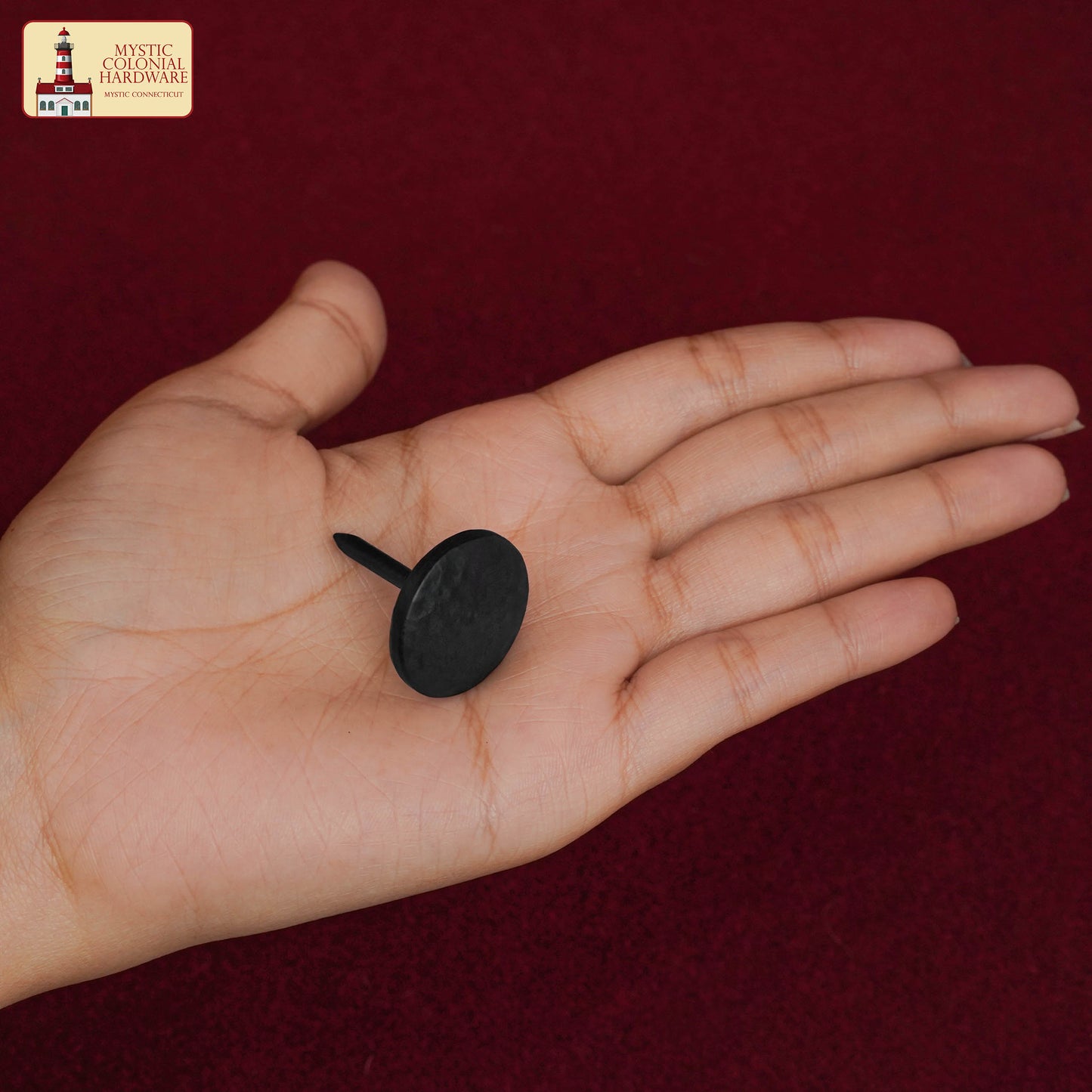 Nails Iron Long Round Clavos Decorative Nails, Hand Forged, Natural Oil Blackened Finish