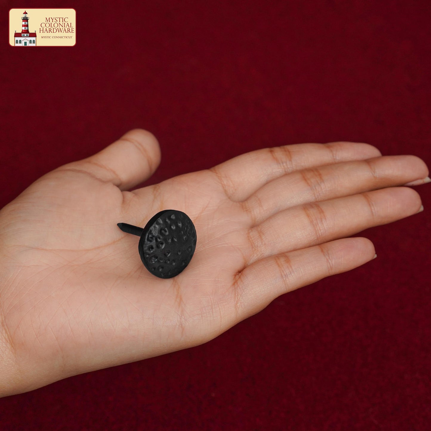 Nails Iron Long Round Clavos Decorative Nails, Hand Forged, Natural Oil Blackened Finish,