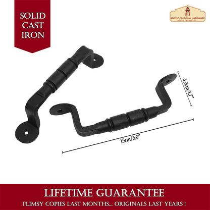 Barrel Hand Forged Length: 6 1/2 Inch Iron Pull Pair