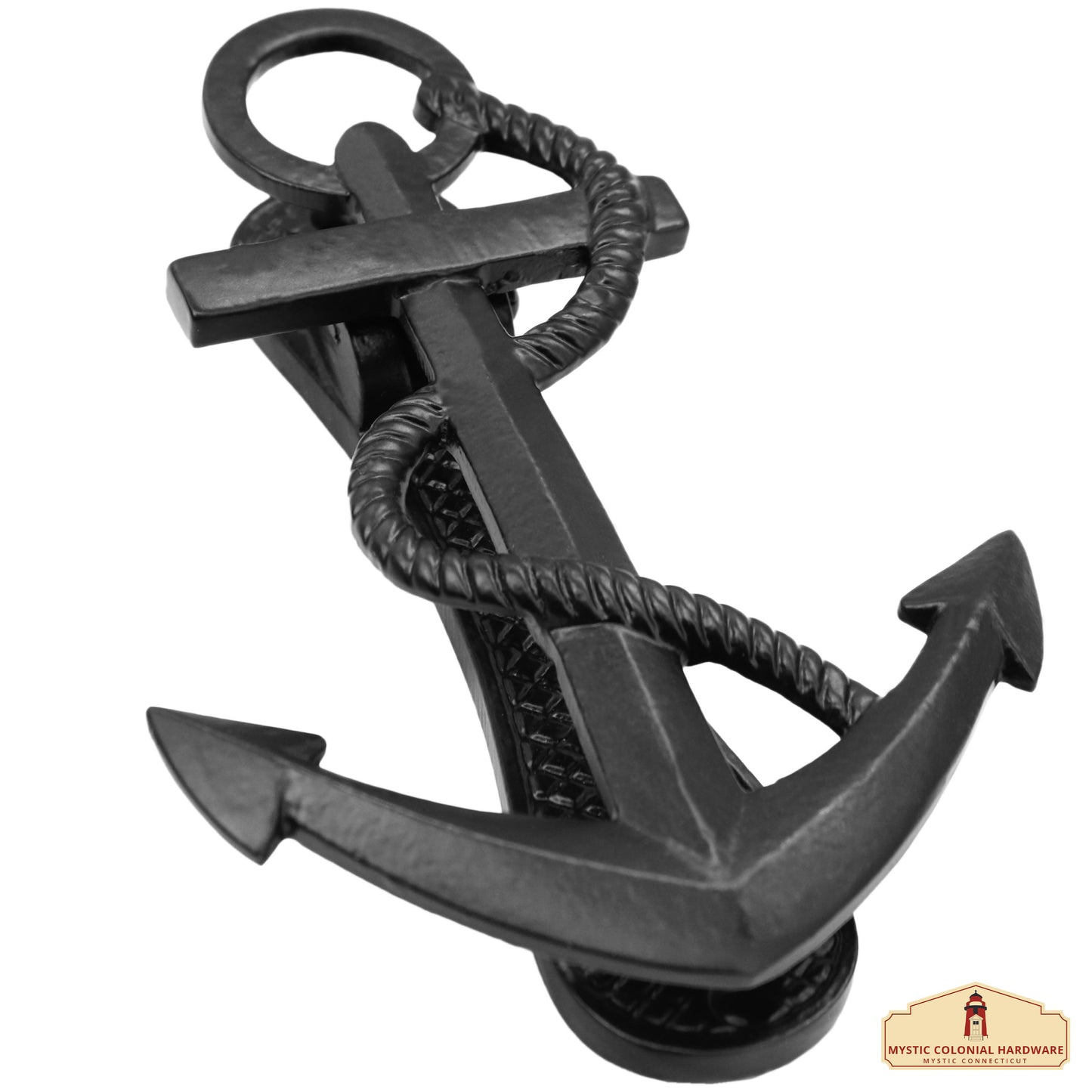 Nautical Ship's Anchor Antiqued Door Knocker- GENUINE HANDFORGED IRON - 6 Inches Tall