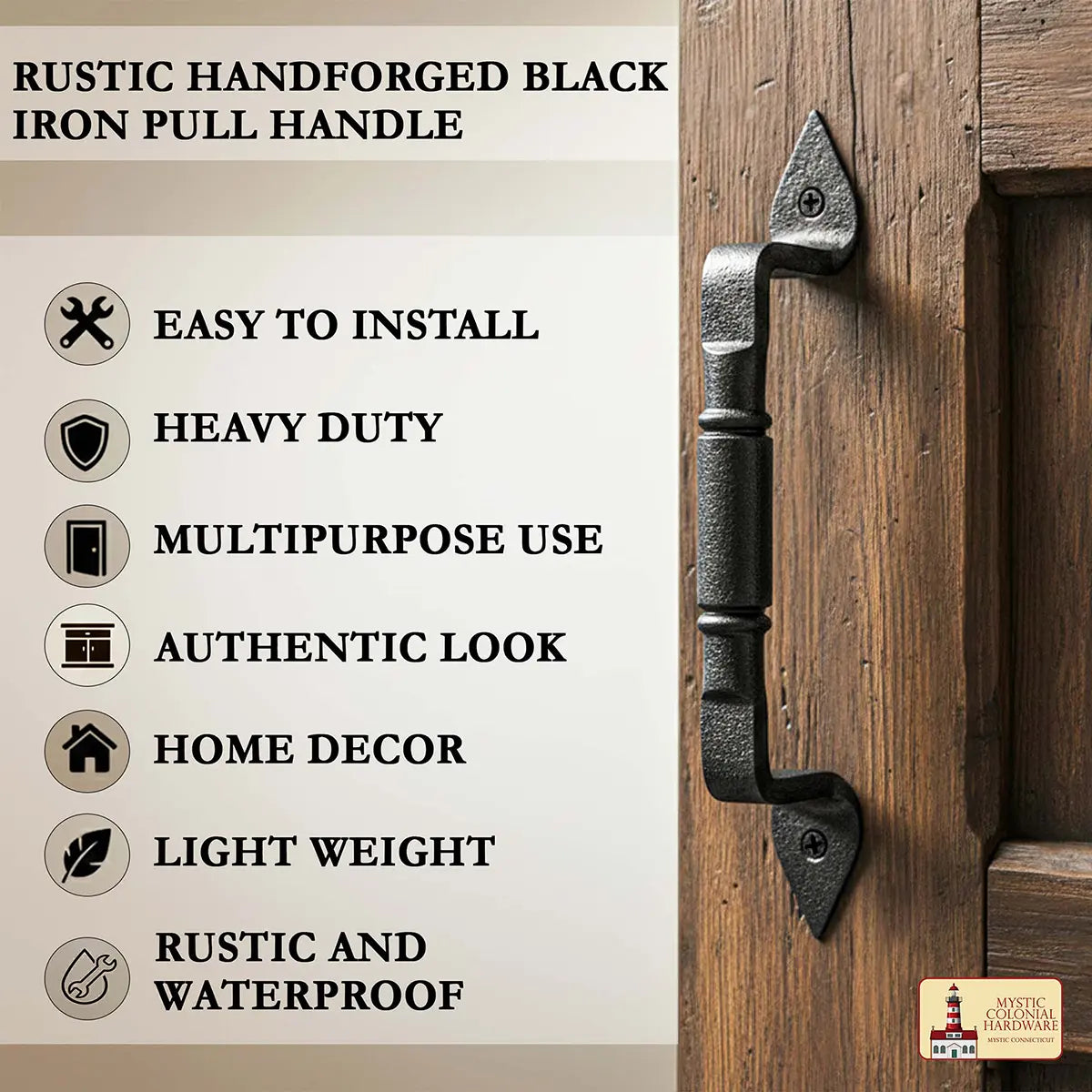 Rustic Door Pull - Set of 2