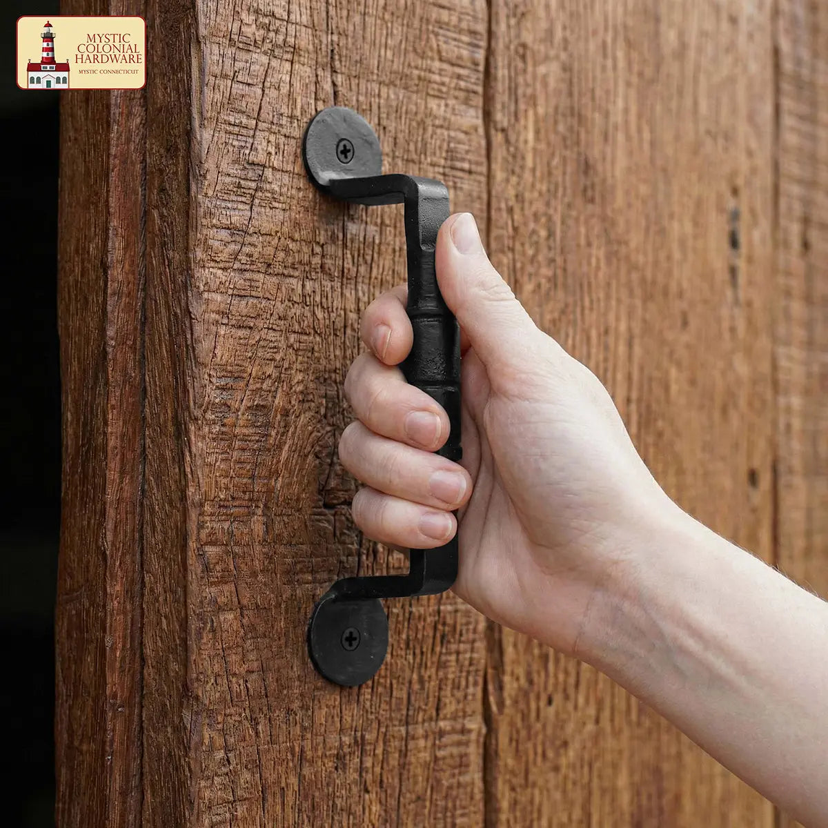 Barrel Shaped Iron Pull Handle Set of 2