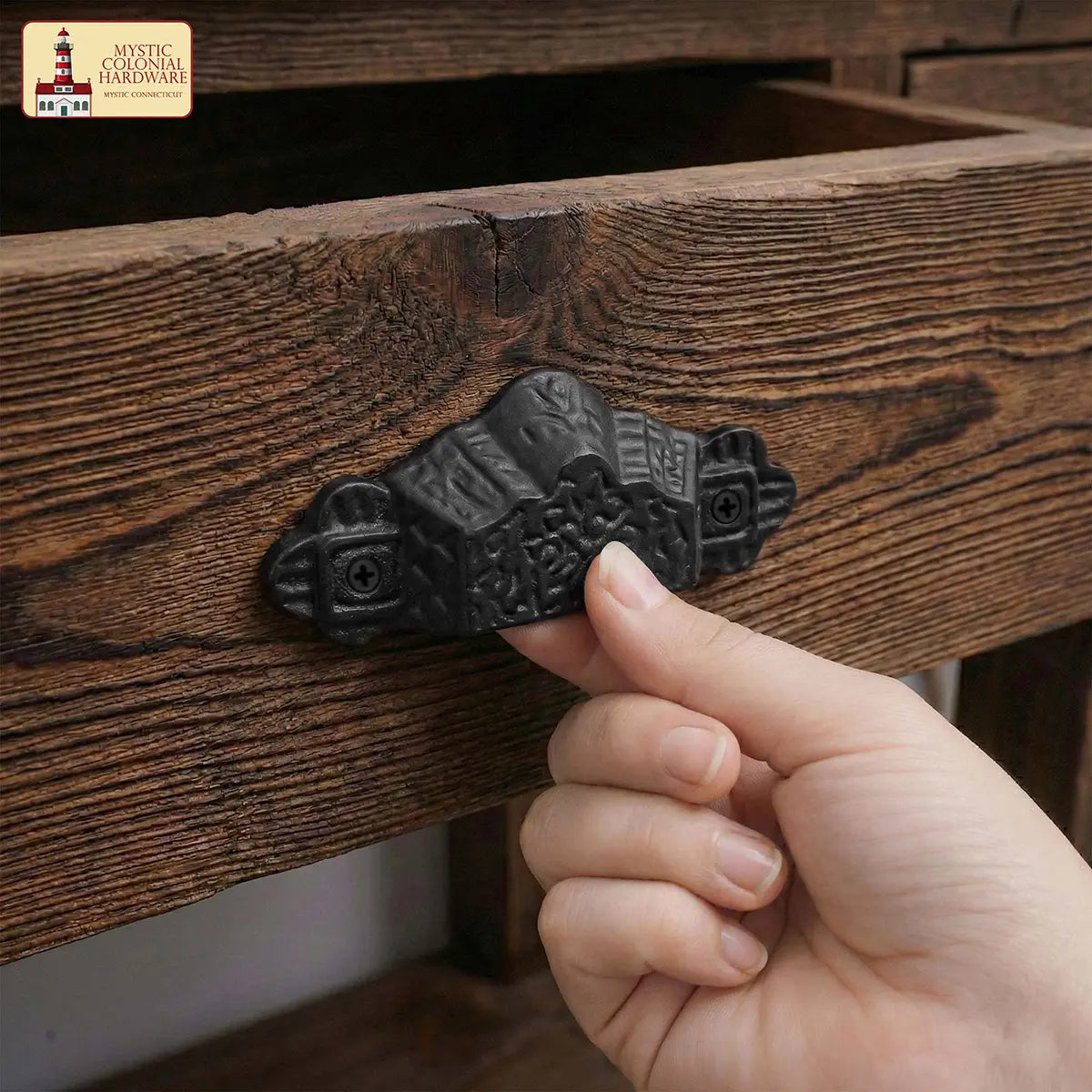 Rustic Cast Iron Drawer Pull