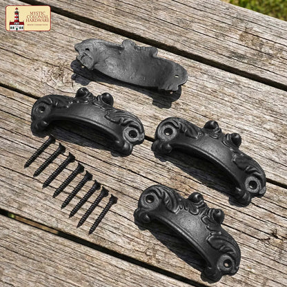 Victorian Cast Iron Cup Pulls