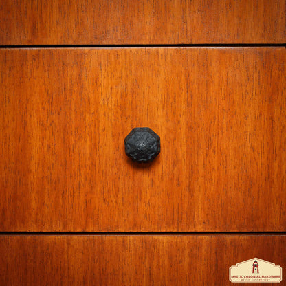 Hand Forged Iron  Knob SOLID CAST IRON Victorian, Colonial, retro, steampunck, gothic, baroque medieval