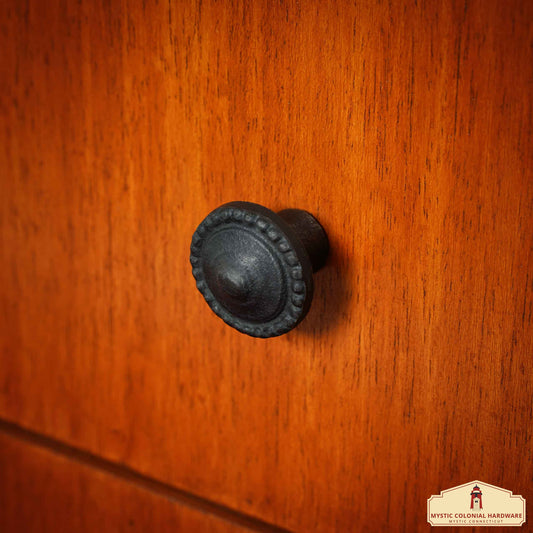 Hand Forged Iron Cabinet Knob Pull Antique Rustic Knobs for Kitchen Cabinet Drawer Pull Handle with Hardware