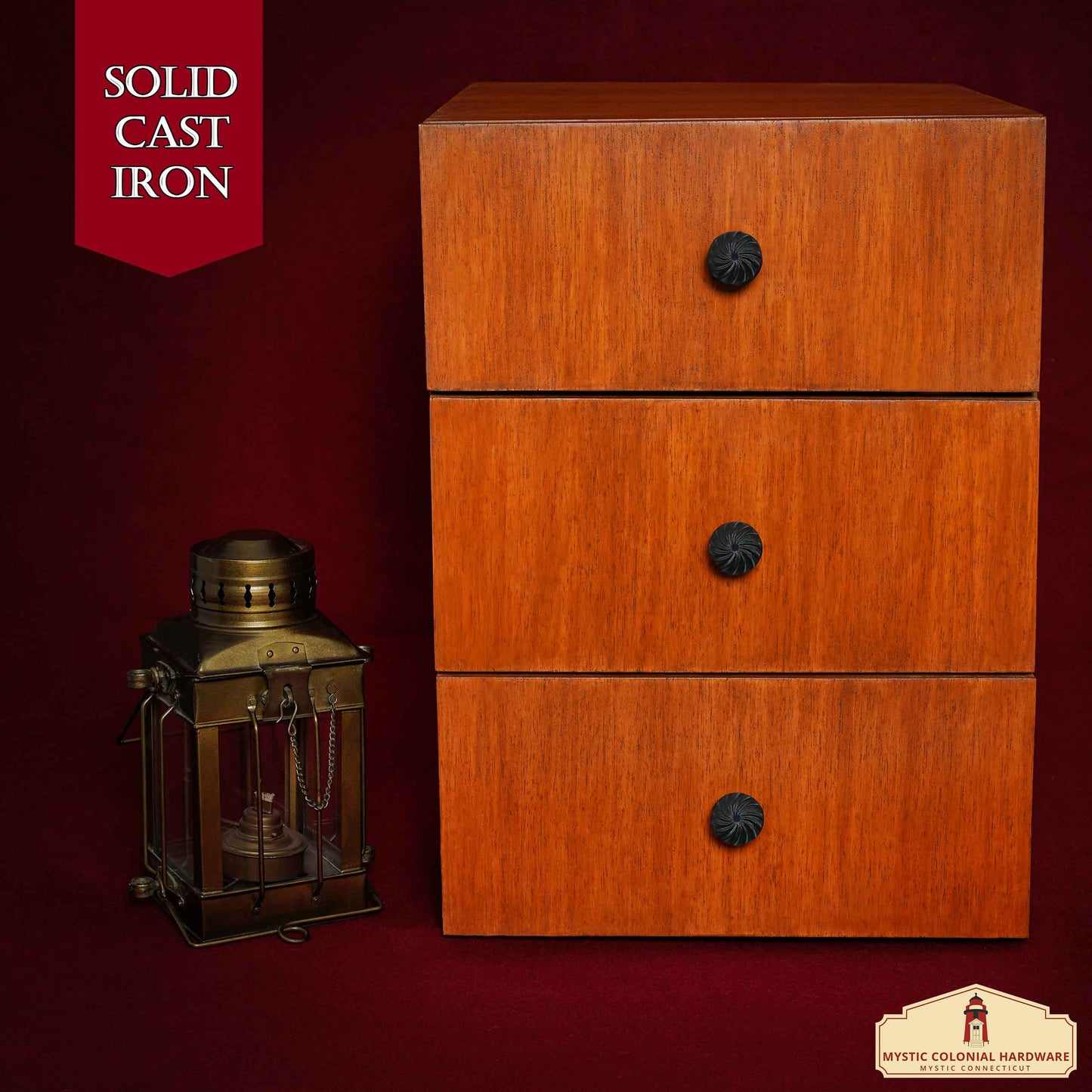 Hand Forged Iron Cabinet Knob Pull Antique Rustic Knobs for Kitchen Cabinet Drawer Pull Handles with Hardware: Pack of 4