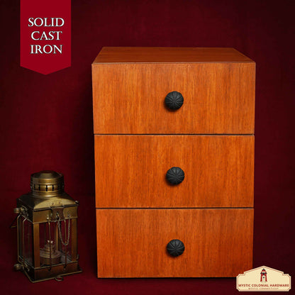 Hand Forged Iron Cabinet Knob Pull Antique Rustic Knobs for Kitchen Cabinet Drawer Pull Handles with Hardware