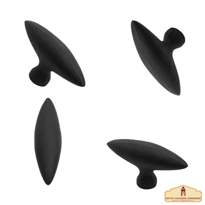 Hand Forged Iron Cabinet Knob Pull Antique Rustic Knobs for Kitchen Cabinet Drawer Pull Handles with Hardware: Pack of 4