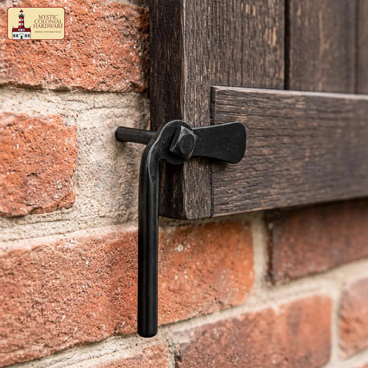 Iron Shutter Holdbacks Set of 2