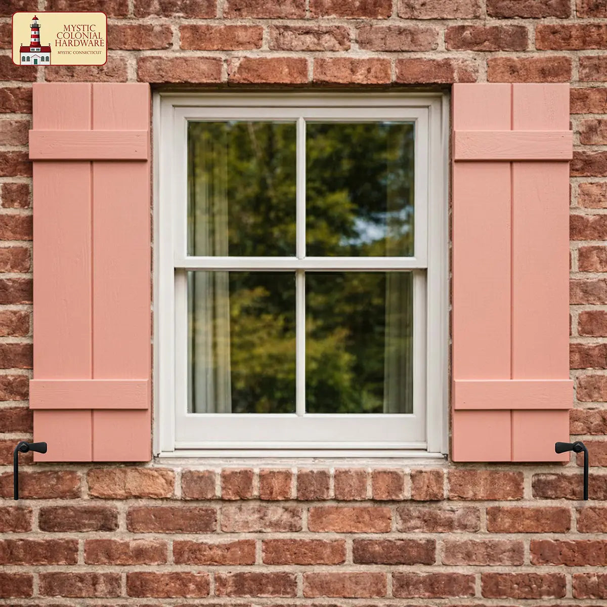 Iron Shutter Holdbacks Set of 2