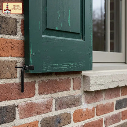 Iron Shutter Holdbacks Set of 2