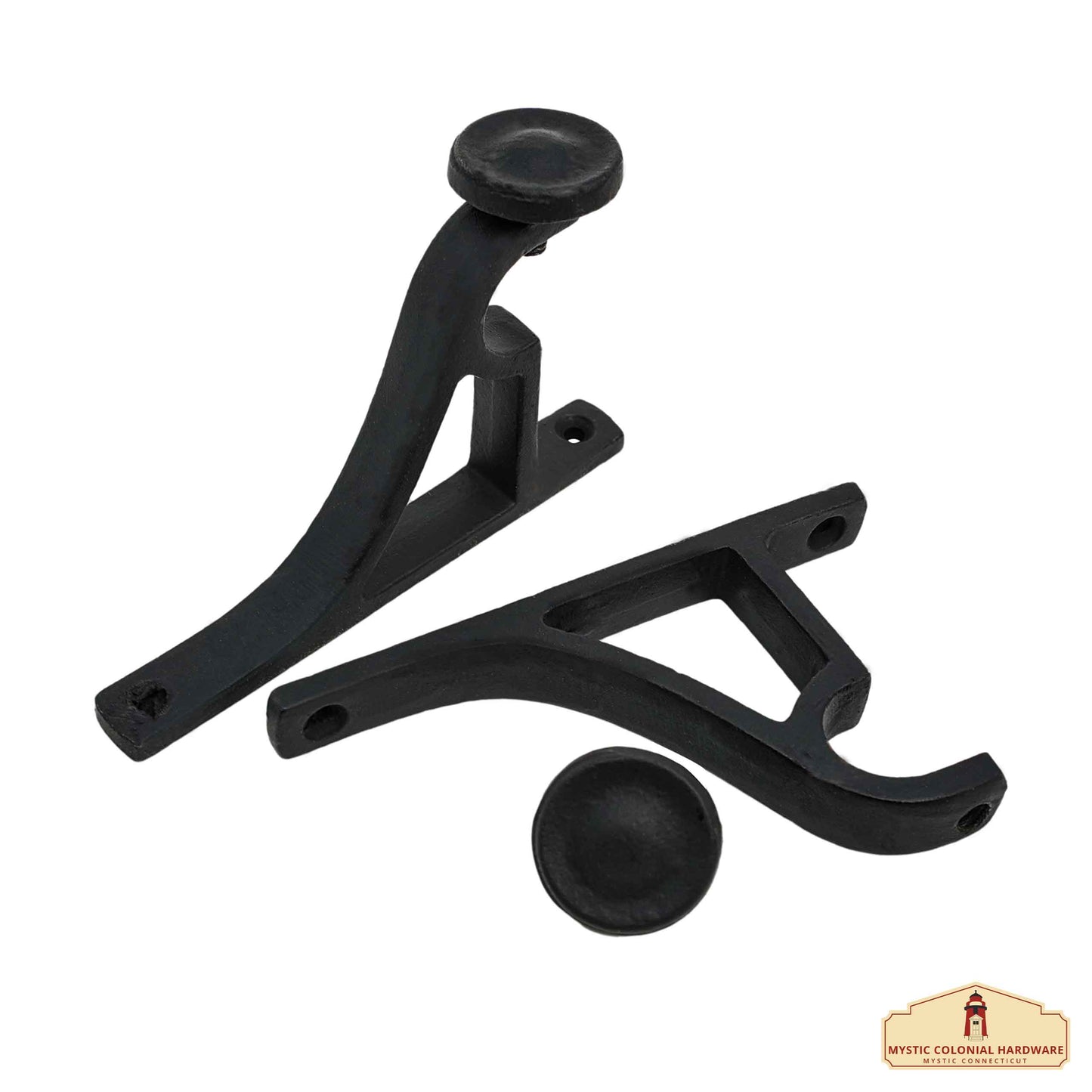 Heavy Duty Curtain Rod Brackets, Black Verticle Wall Mounting Curtain Brackets for Blinds Windows, Adjustable Drapery Rod Holders, Extendable Window Hardware Brackets for 1” Rod in Pair