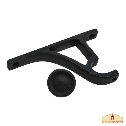 Heavy Duty Curtain Rod Brackets, Black Verticle Wall Mounting Curtain Brackets for Blinds Windows, Adjustable Drapery Rod Holders, Extendable Window Hardware Brackets for 1” Rod