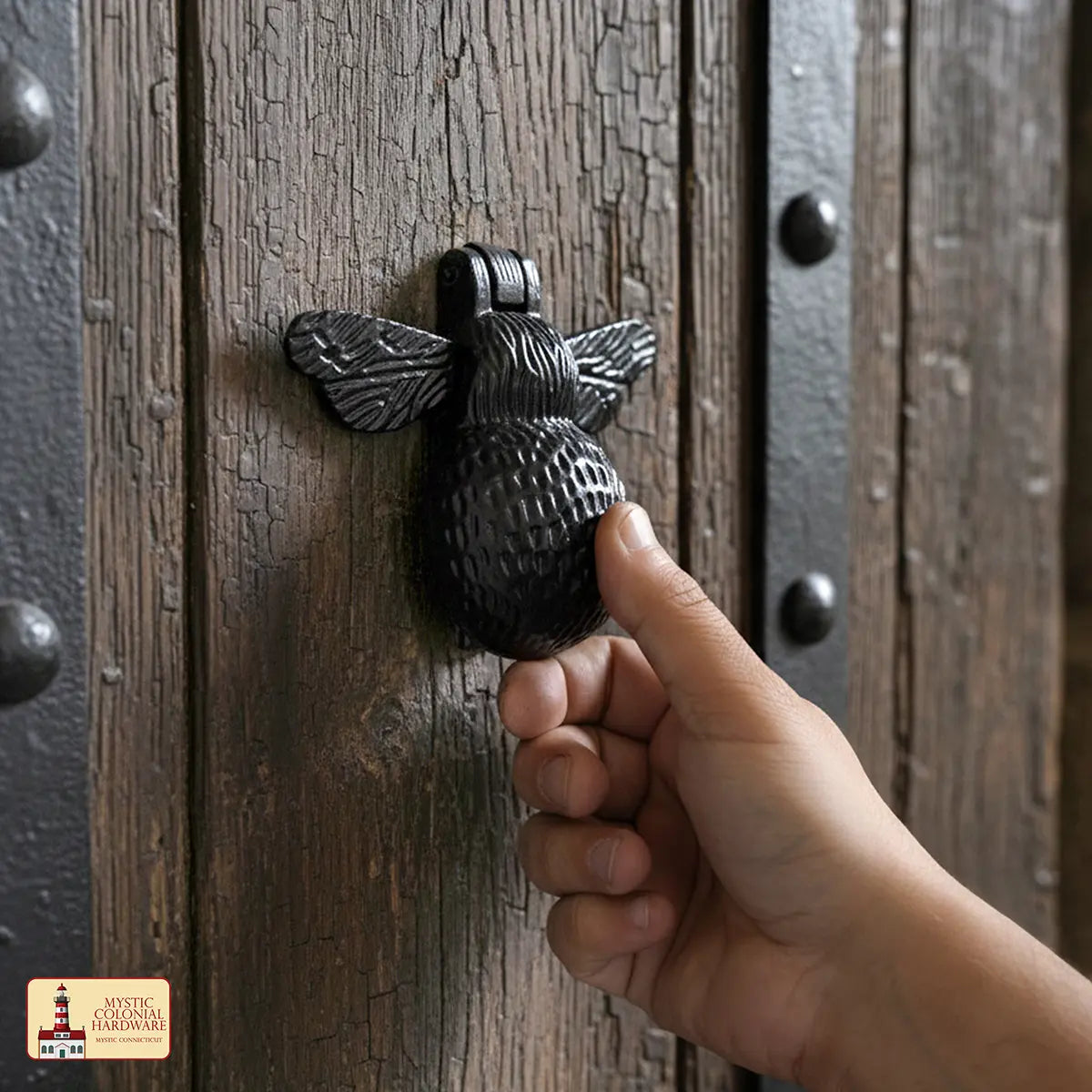 Bumblebee Door Knocker – Solid Cast Iron Front Door Knocker