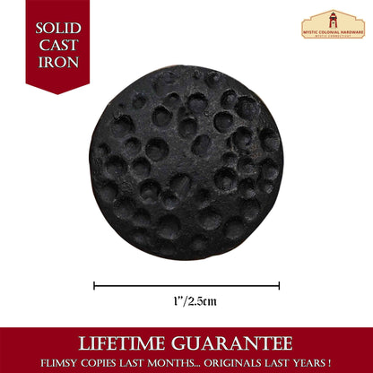 Nails Iron Long Round Clavos Decorative Nails, Hand Forged, Natural Oil Blackened Finish, Set of 6 Pcs