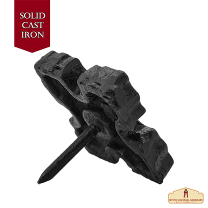 Studs in SOLID FORGED IRON Victorian, Colonial, Retro, Steampunck, Gothic, Baroque Medieval
