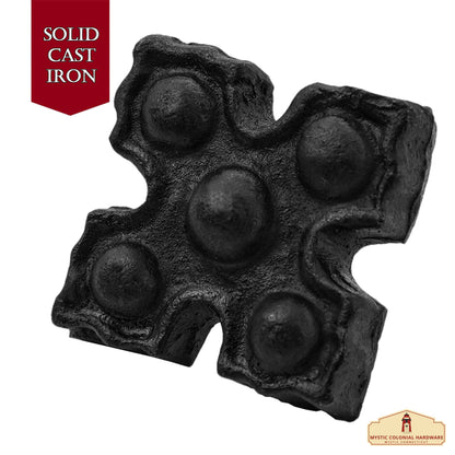 Studs in Set of 6 Pcs Solid Forged Iron Victorian, Colonial, Retro, Steampunck, Gothic, Baroque Medieval