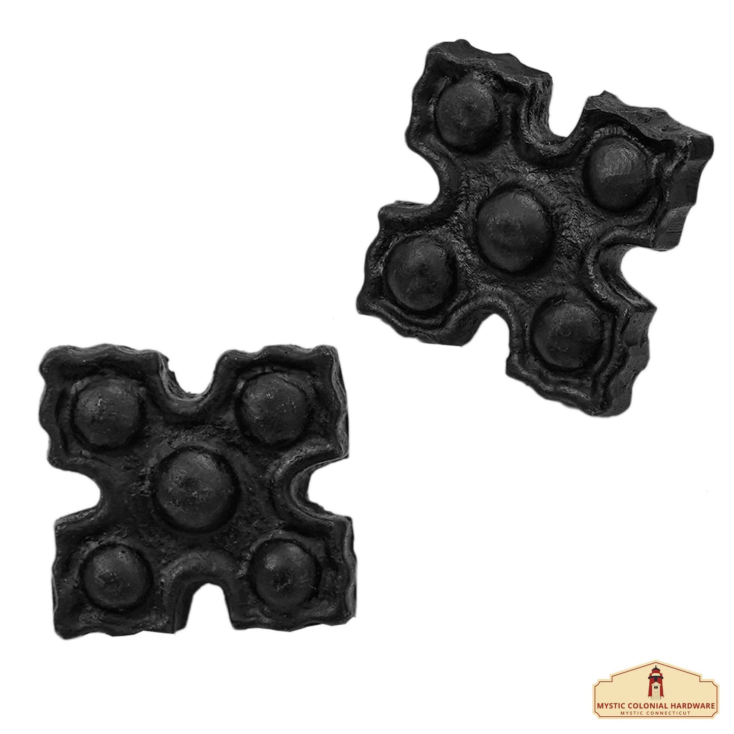 Studs in Set of 6 Pcs Solid Forged Iron Victorian, Colonial, Retro, Steampunck, Gothic, Baroque Medieval