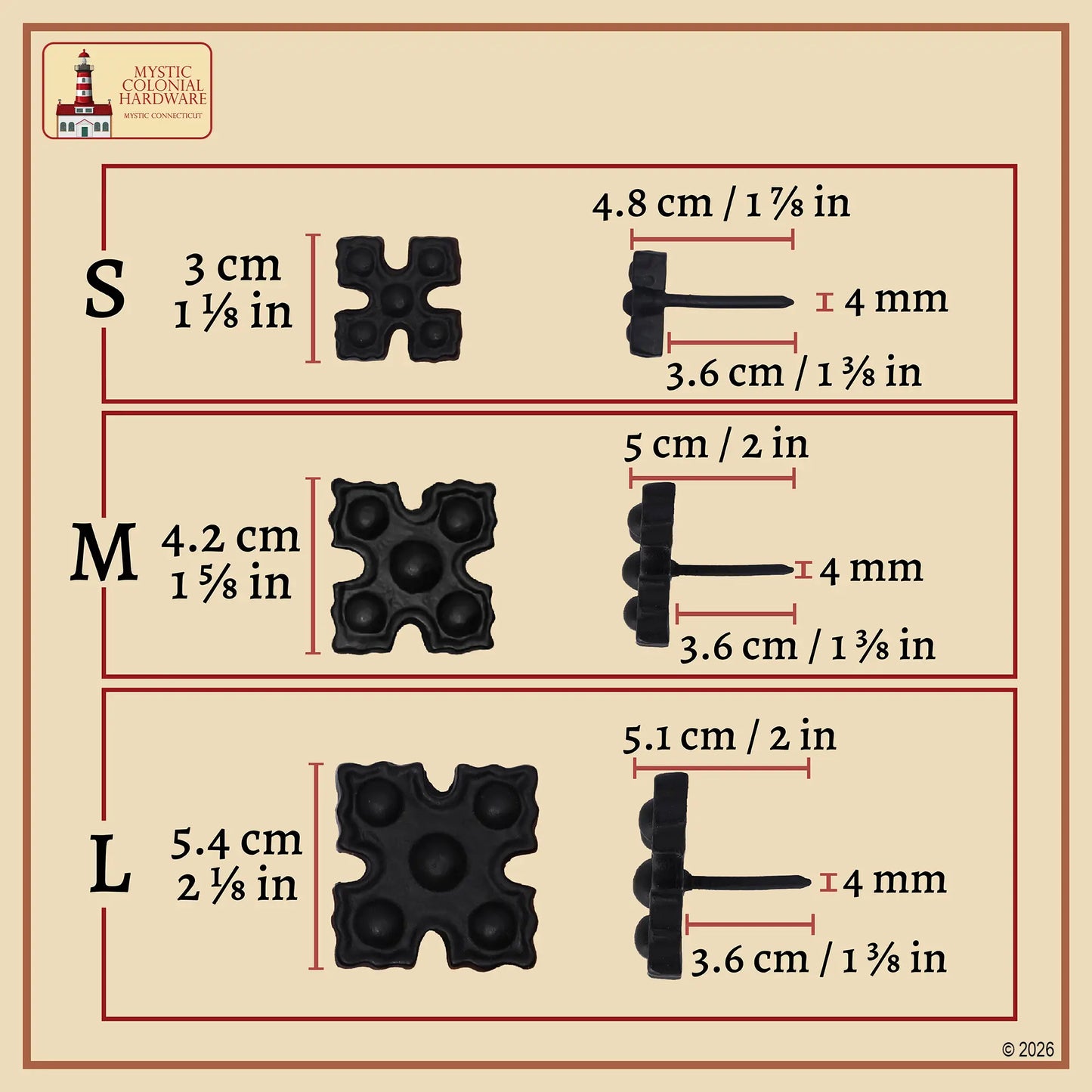 Iron Gothic Decorative Clavos