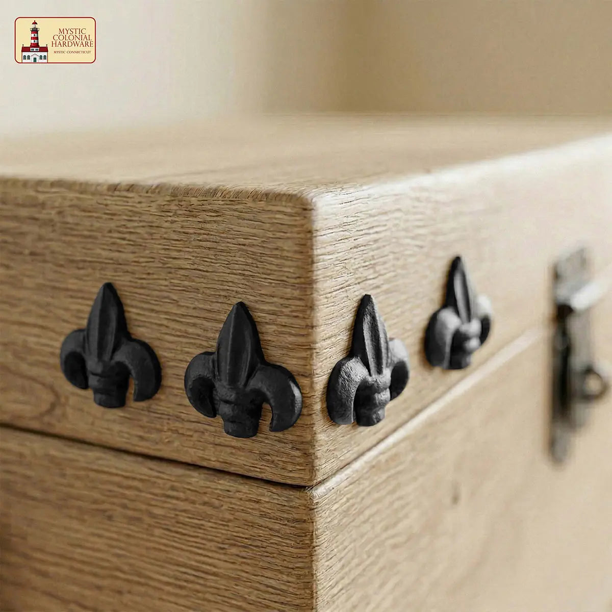 Fleur de Lis Iron Clavos – Cast Iron Decorative Nails for Doors, Gates & Furniture