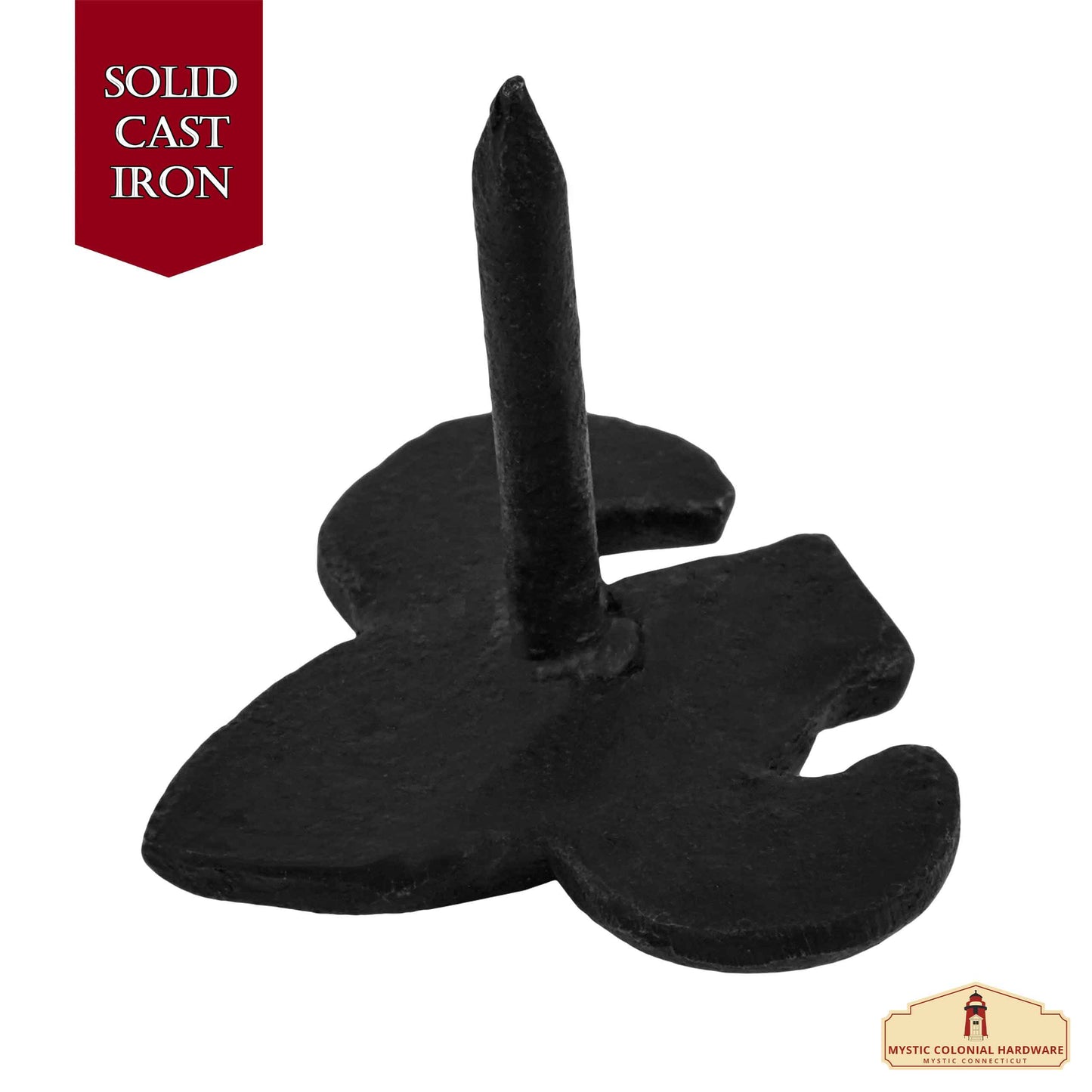 Hand-Forged Iron Fleur DE LIS CLAVOS - Set of 6