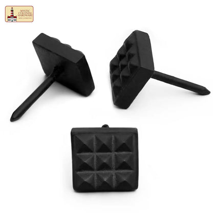 Square Decorative Iron Clavos – Cast Iron Studs for Doors & Furniture