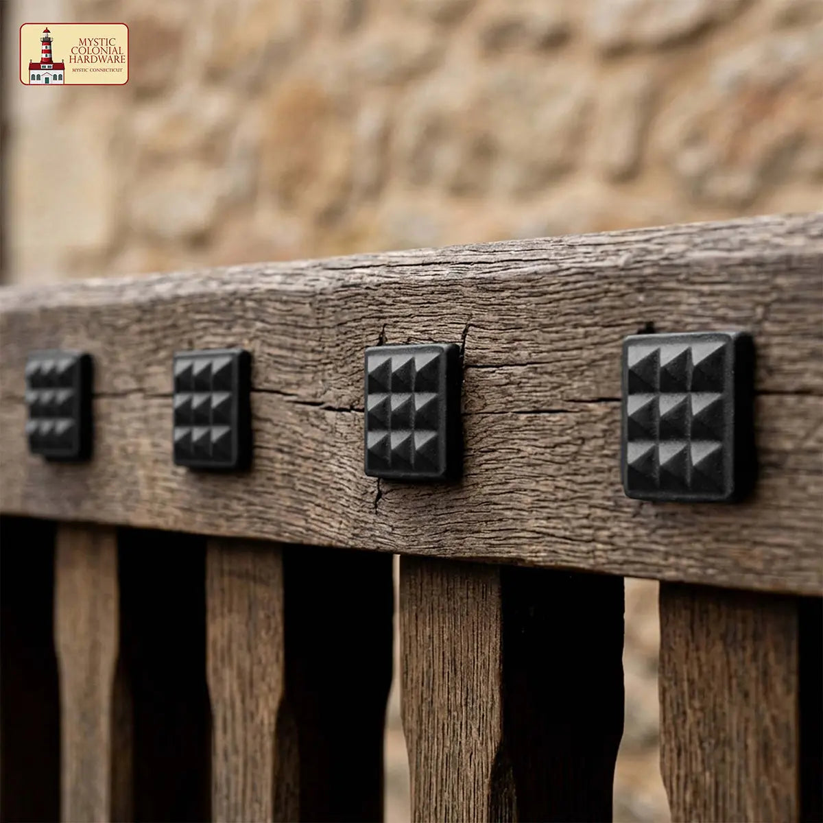 Square Decorative Iron Clavos – Cast Iron Studs for Doors & Furniture