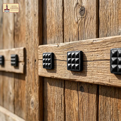 Square Decorative Iron Clavos – Cast Iron Studs for Doors & Furniture