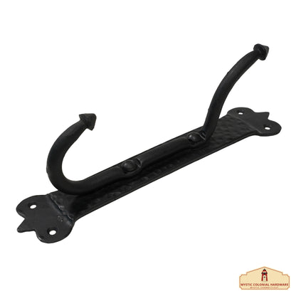 Rustic Cast Iron Wall Hook: Ideal for Victorian, Colonial, Retro, Steampunk, Gothic, and Baroque Settings (21.5x3.8) cm