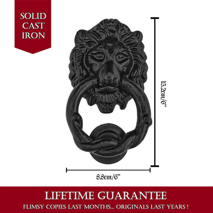 Lion Head Front Door Knocker Artisan Made Antique Door Knocker Ring