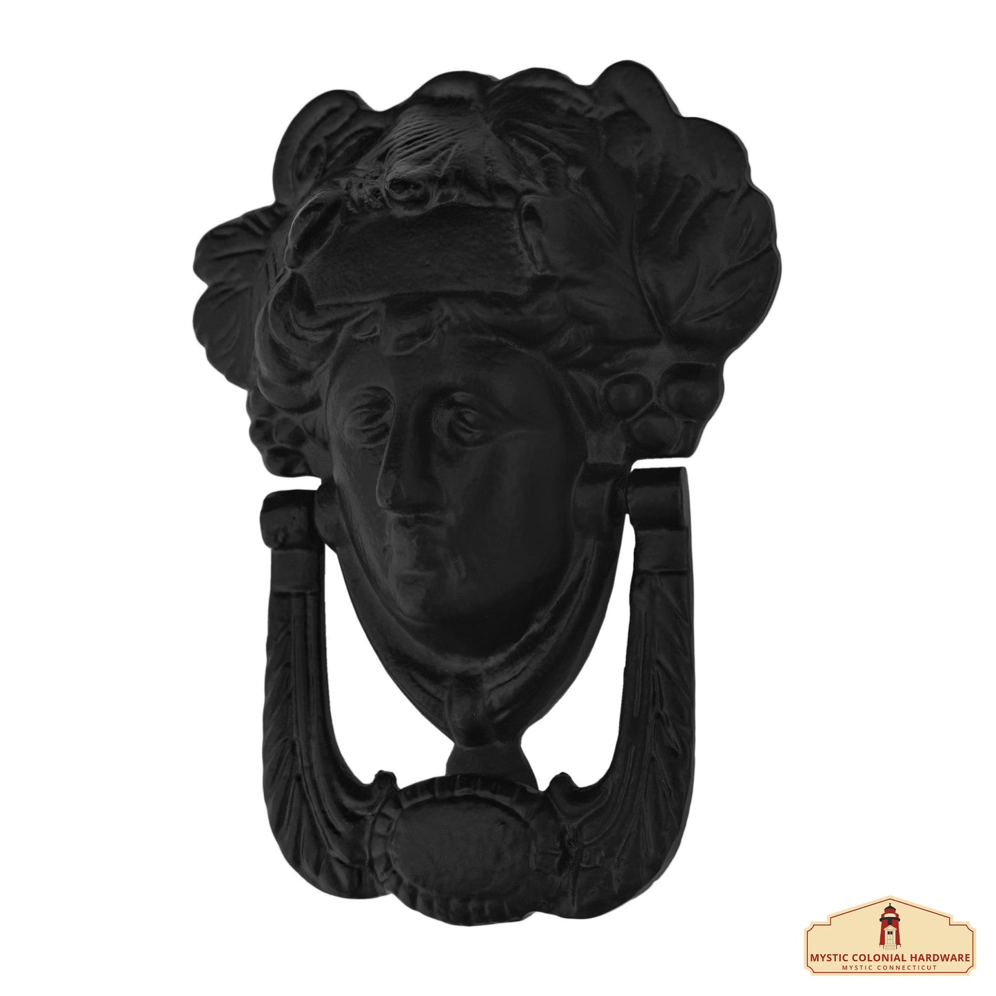 Iron Goddess Athena Front Door Knocker Artisan Made Antique Knocker