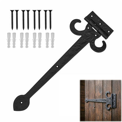 Cast Iron Door Hinge – Rustic Medieval Style Hardware