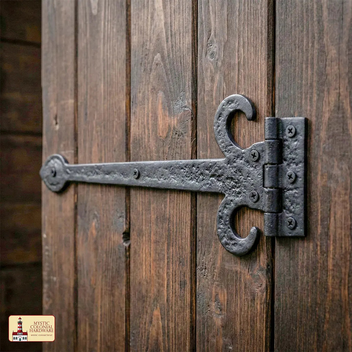 Cast Iron Door Hinge – Rustic Medieval Style Hardware