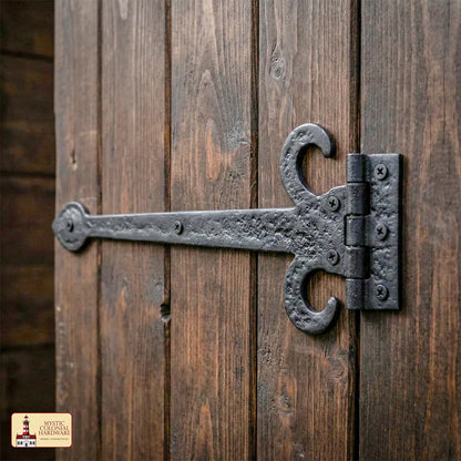 Cast Iron Door Hinge – Rustic Medieval Style Hardware