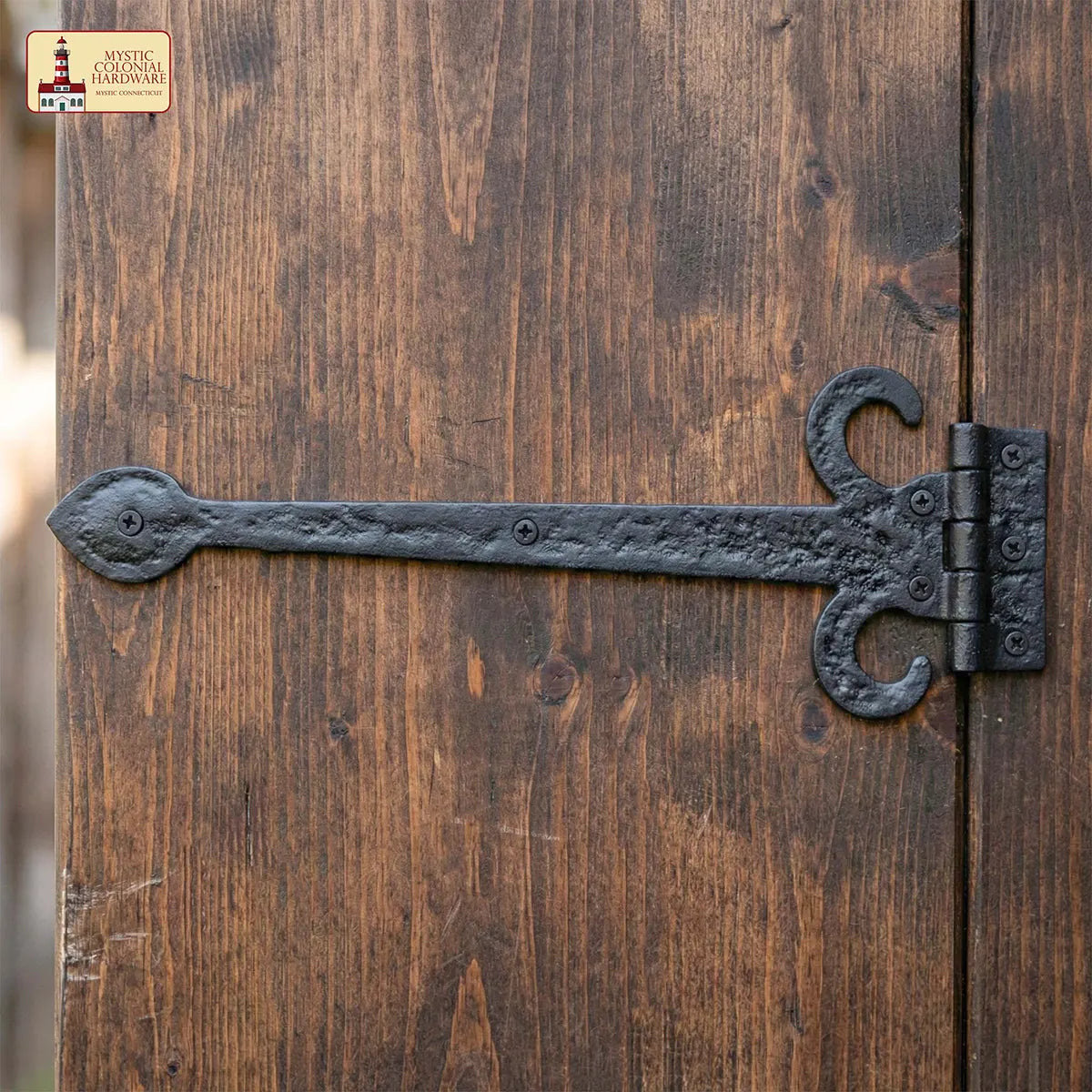 Cast Iron Door Hinge – Rustic Medieval Style Hardware