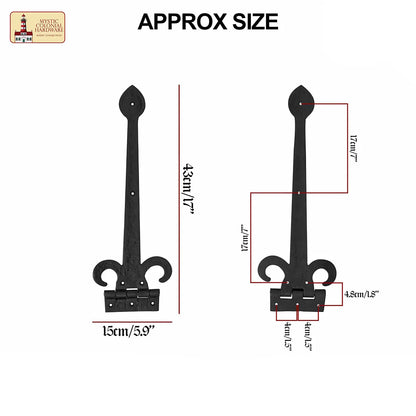 Cast Iron Door Hinge – Rustic Medieval Style Hardware