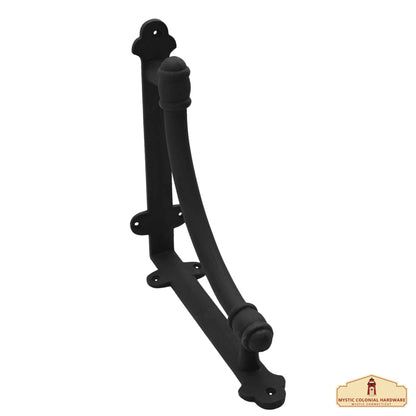 13" X 9.5" Shelf Brackets- Solid Forged Iron Victorian, Colonial, Retro, Steampunck, Gothic, Baroque Medieval