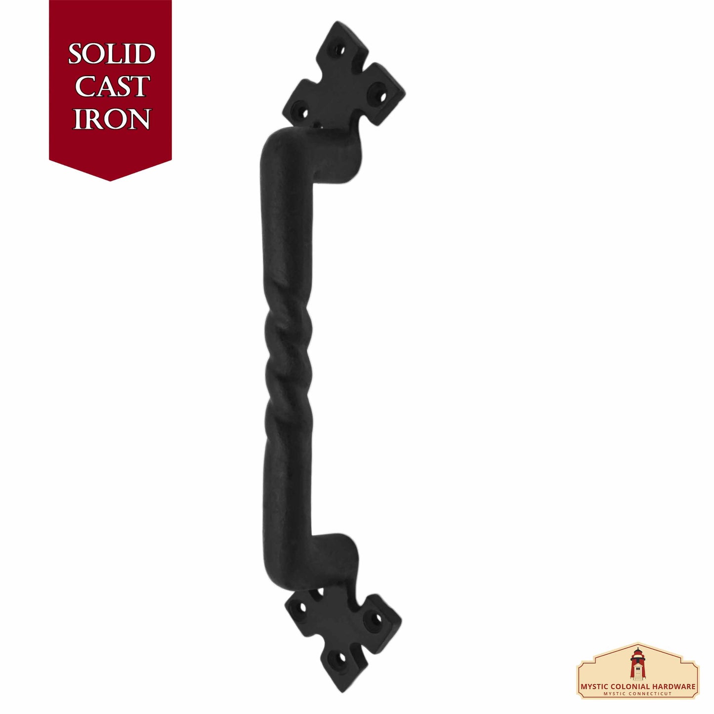 Rustic Cast Iron Door Pull Handle: Ideal for Victorian, Colonial, Retro, Steampunk, Gothic, Baroque, and Medieval Settings, (25x5.3) cm
