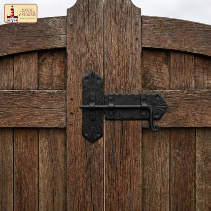 Rustic Iron Gate Latch Hand-Forged Hardware for Doors & Gates