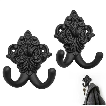 Double Prong Wall Hooks Set of 2
