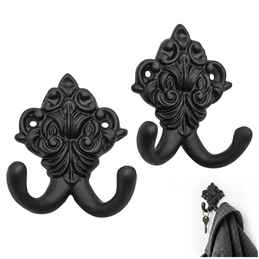 Double Prong Wall Hooks Set of 2