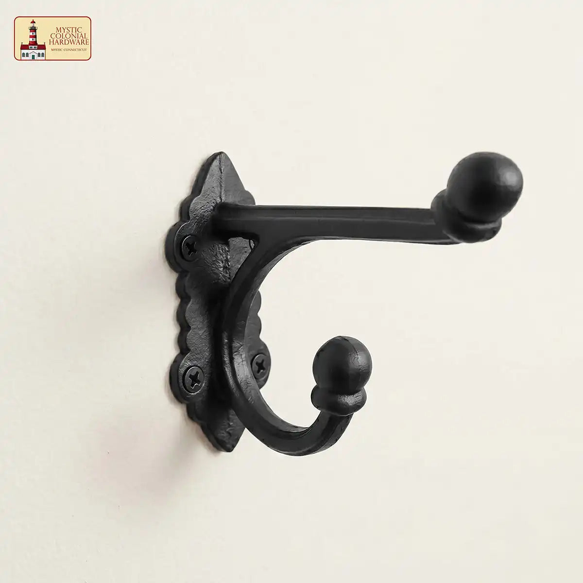 Vintage Dual Wall Hooks Set of 2